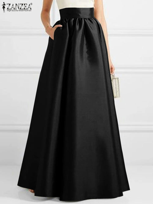 A-line Floor Length Skirt
