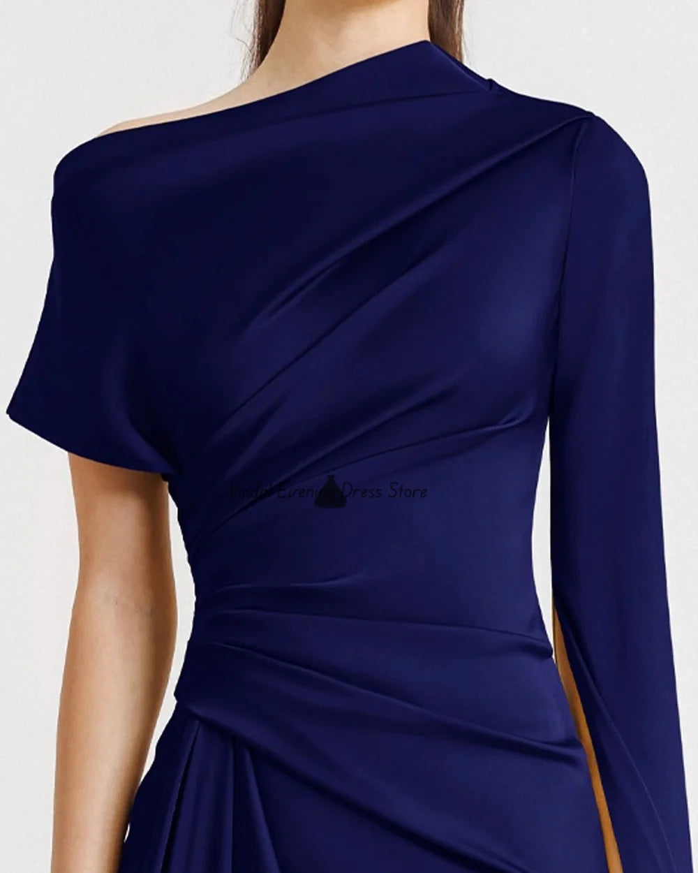 One-Shoulder Simple Formal Dress