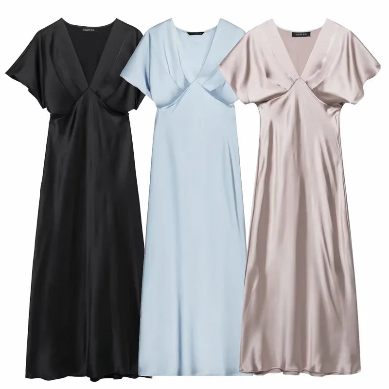 Midi Satin Dress