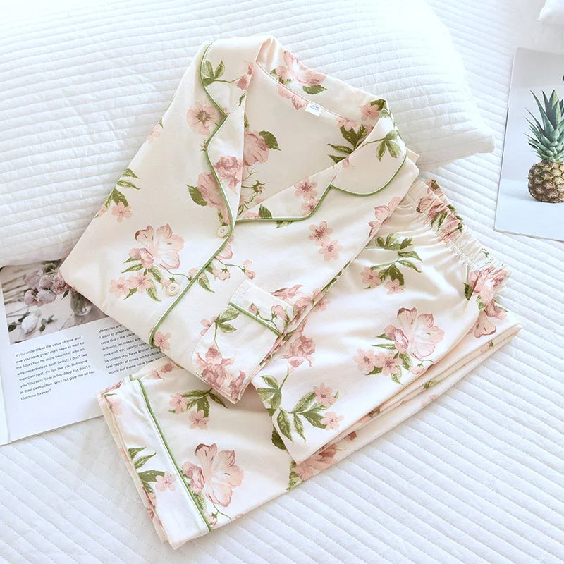 Blooms cotton pajamas