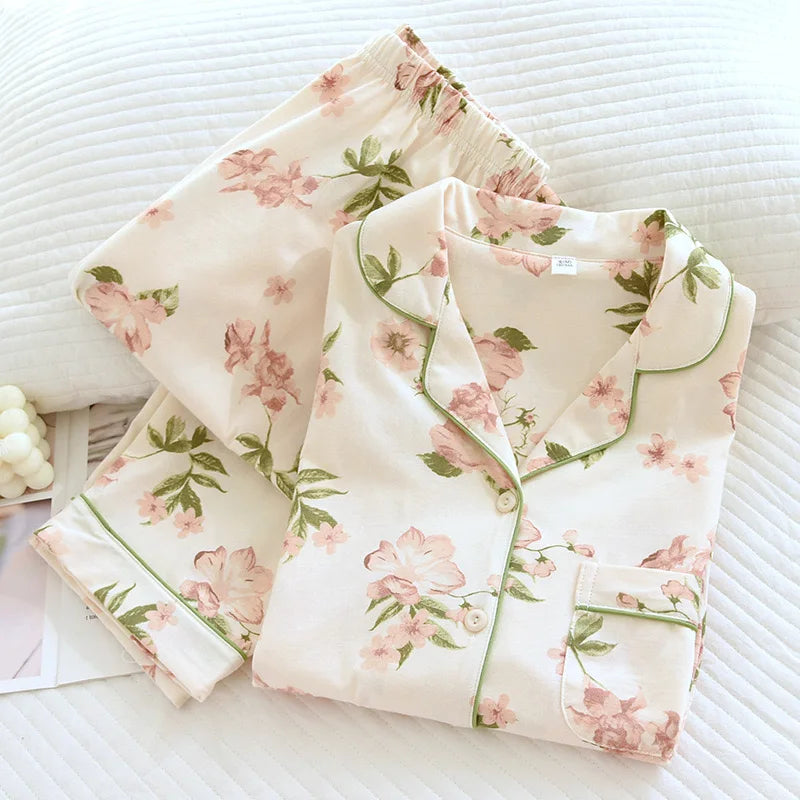 Blooms cotton pajamas