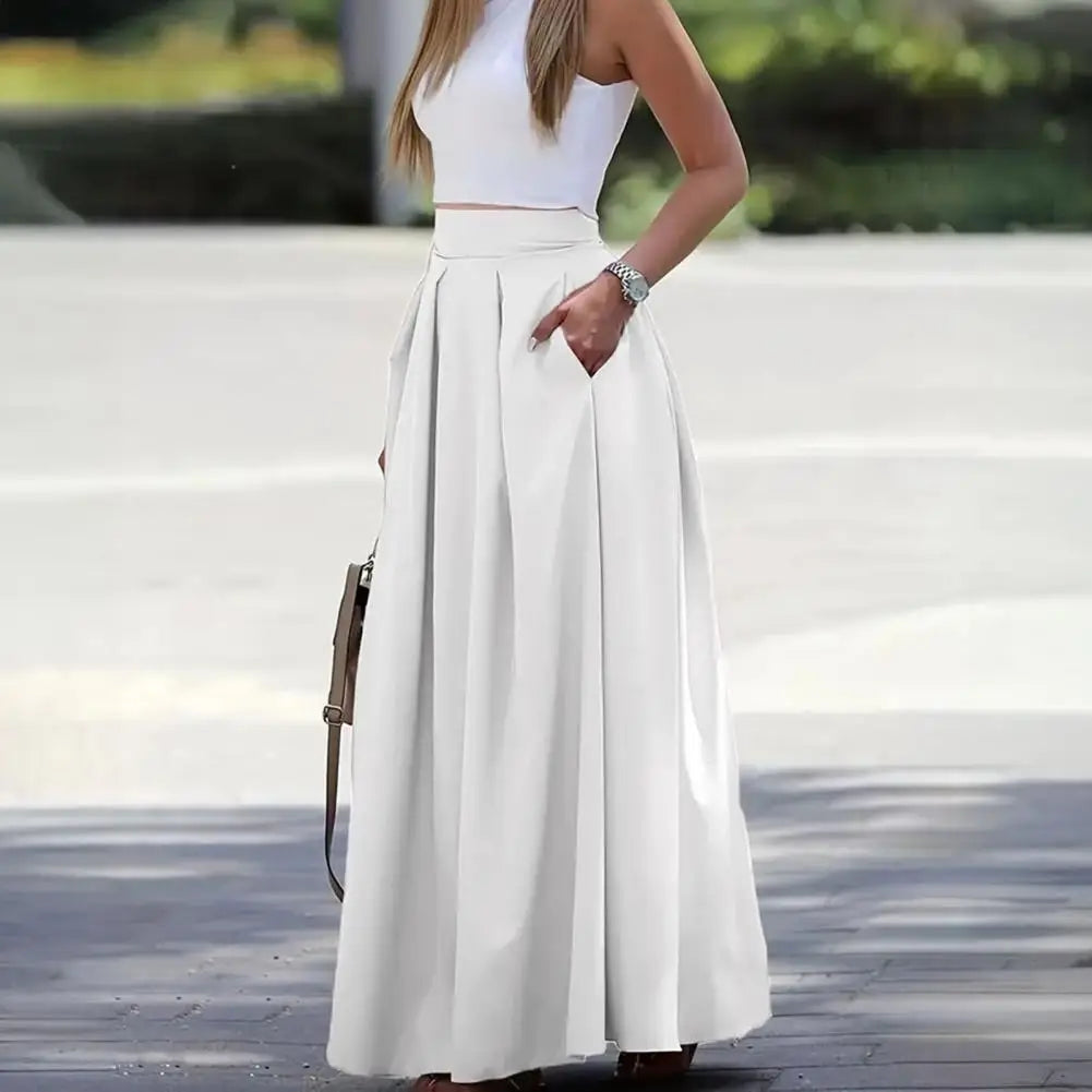 Maxi Skirt with High Waist