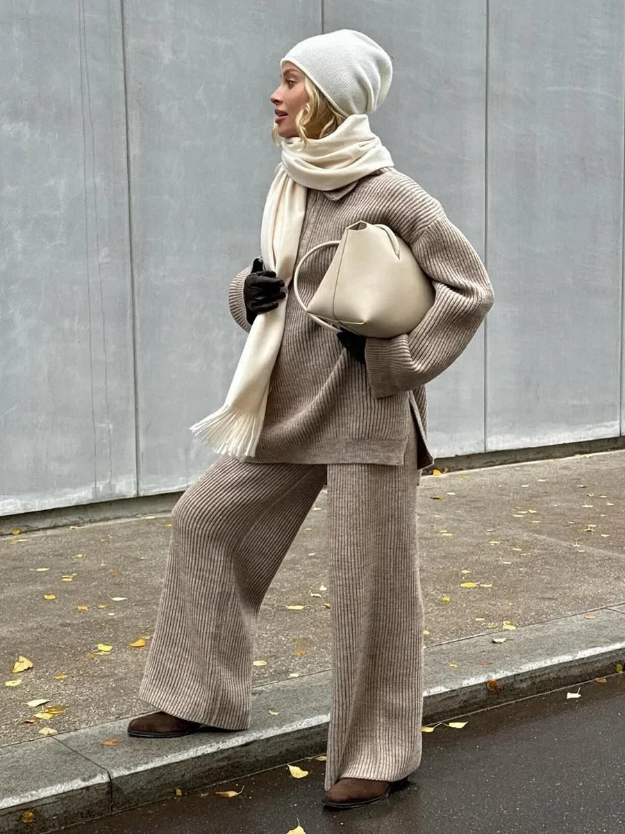 Winter Collared 2-Piece Set