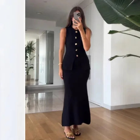 Sleeveless Dress Sets