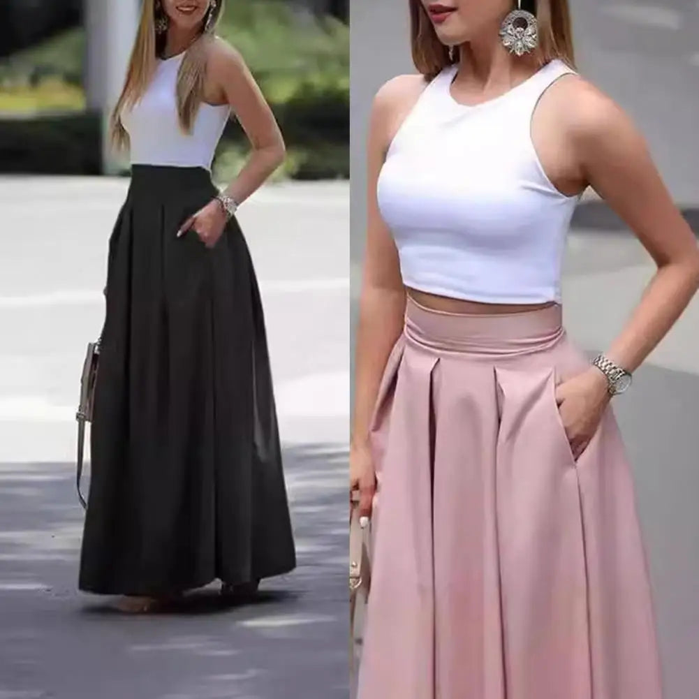 Maxi Skirt with High Waist