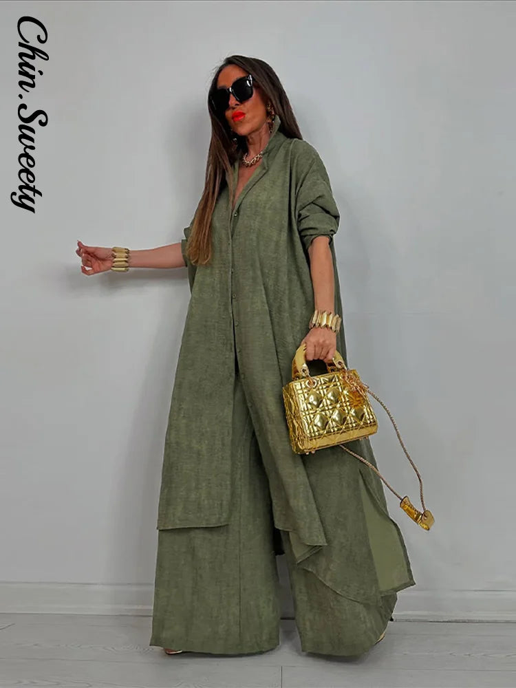 Summer Loose Trouser Lady Sets