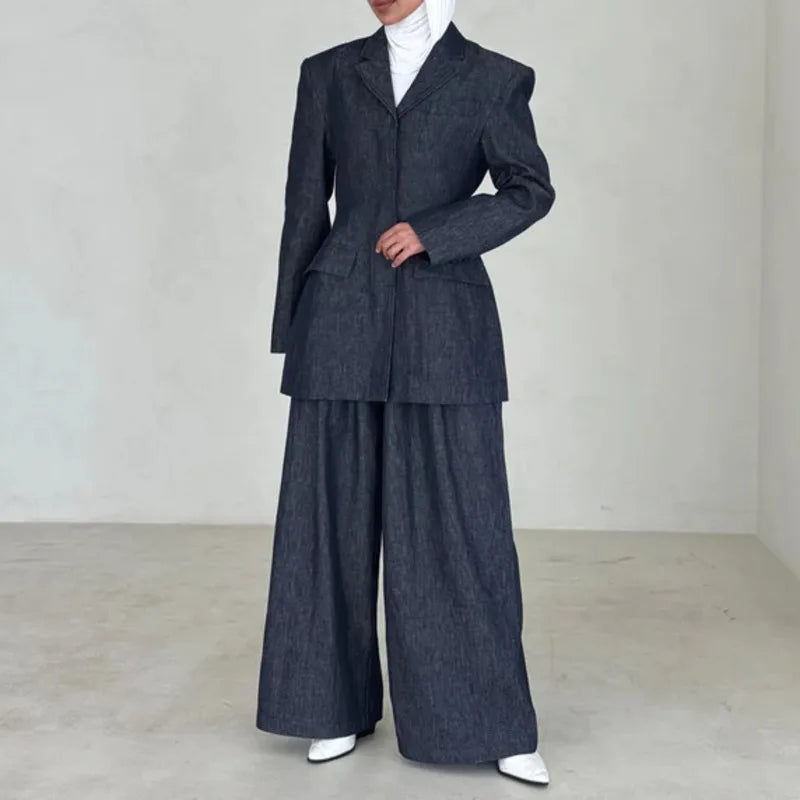 Summer Denim Linen Set