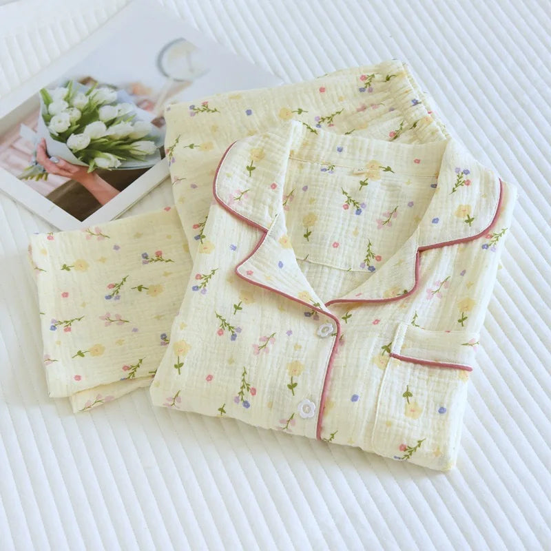 Cotton Crepe Pajamas