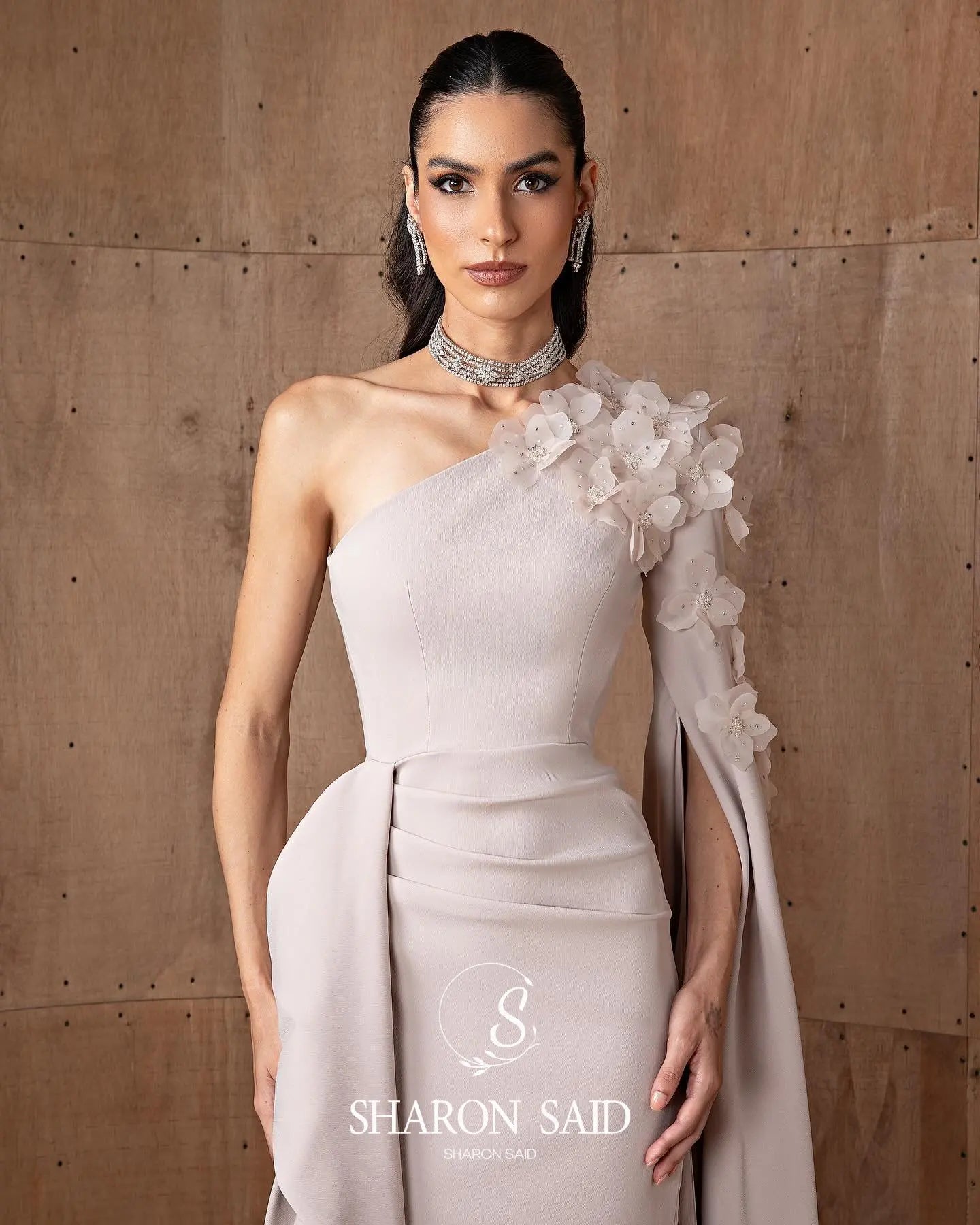 Lilac One Shoulder Evening Dress